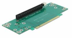 Delock Bővítőkártya PCI Express x16 - x16, bal oldali behelyezés - Csatlakozó magassága 53, 9 mm (41982) - aqua