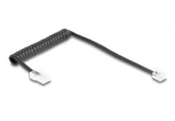 Delock Telefon csavart kábel RJ11 apa - RJ45 apa fekete színű 1 m (88442) (88442) - aqua