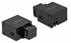 Delock 2, 1 A-s, fekete, USB Type-C töltő portos Keystone modul (87793) - aqua