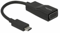 Delock Adapter USB Type-C csatlakozódugóval > VGA csatlakozóhüvellyel (DP váltakozó mód) (63923) - aqua