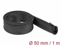 Delock Befont karmantyú zipzáras szorítóval 1 m x 50 mm-es fekete (19166) - aqua