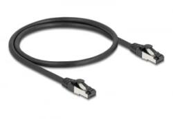 Delock RJ45 hálózati kábel Cat. 8.1 S/FTP 0, 5 m fekete (80570) (80570) - aqua