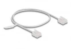 Delock RJ45 hálózati kábel Cat. 6 UTP ultravékony 0, 5 m szürke rövid csatlakoztatókkal (80757) (80757)