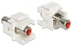 Delock Keystone modul RCA anya > RCA anya, piros (86305) (86305)