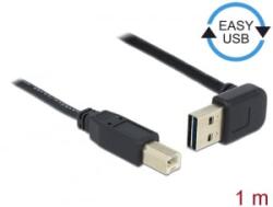 Delock Kábel EASY-USB 2.0-s A típusú csatlakozódugó, ívelt felfelé / lefelé > USB 2.0-s B-típusú csa (85558) (85558) - aqua