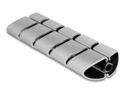 Delock 75 x 45 mm-es kábelcsatornához alkalmas foglalati elem, 5 db. ezüst színű (20802) (20802)