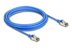 Delock RJ45 hálózati kábel Cat. 8.1 F/FTP vékony 5 m kék (80336)