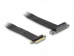 Delock PCI Expressz riser kártya x4 apa - x4 szlot 90 -os szögben kábellel 60 cm hosszú (88026) (88026)