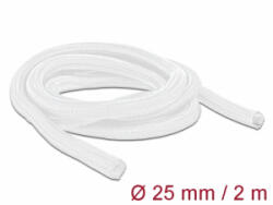 Delock Fonott kábelharisnya önzáródó 2 m x 25 mm fehér (20701) (20701)
