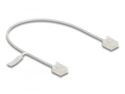 Delock RJ45 hálózati kábel Cat. 6 UTP ultravékony 0, 3 m szürke rövid csatlakoztatókkal (80756) (80756)
