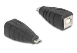 Delock USB 2.0 adapter Micro-B-típusú USB apa - USB B-típusú anya (67201) (67201) - aqua