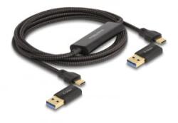 Delock USB Type-C 5 Gbps Adat kapcsoló kábel + KM kapcsoló 2 m (83014)
