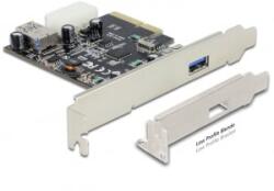 Delock PCI Express x4 kártya > 1 x külső + 1 x belső SuperSpeed USB 10 Gbps (USB 3.1, Gen 2) A típus (89399)