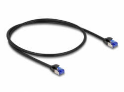 Delock RJ45 hálózati kábel Cat. 6A S/FTP vékony 0, 5 m fekete (80226) (80226)