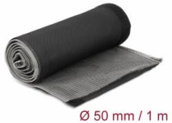 Delock Hőellenálló EMI Shielding fonott borítás tépőzáras rögzítővel, 1 m x 50 mm méretű, fekete (20844) (20844)