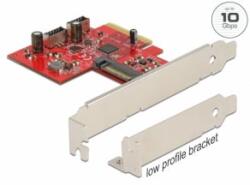 Delock PCI Express Kártya 2 x belső USB 3.2 Gen 2 Kulcs A, 20 tűs anya csatlakozó (90058) - aqua