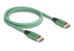 Delock DisplayPort kábel 16K 60 Hz 1 m zöld fém (80629) (80629) - aqua