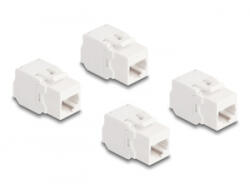 Delock Keystone modul, RJ45-aljzat Cat. 6A UTP 4 db. -os (86051) (86051) - aqua