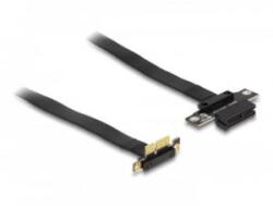 Delock PCI Expressz riser kártya x1 apa 90 -os szögben - x1 szlot kábellel 30 cm hosszú (88023) (88023) - aqua