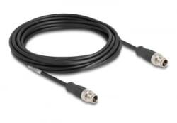Delock Kábel M12 X kódolt 8 tűs apa - apa PVC 5 m (80865) (80865)
