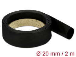 Delock Fekete zsugorcső 2 m x 20 mm (18985) - aqua