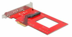 Delock PCI Express x4 kártya - 1 x belső U. 3 (90071) (90071) - aqua