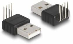 Delock Adapter A-típusú USB 2.0 apa 4 tű 90 szögben hajlítva (66951) (66951) - aqua