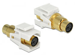 Delock keystone modul MINI-DIN 6pol hüvely- 6pol. hüvely (86339) (86339)