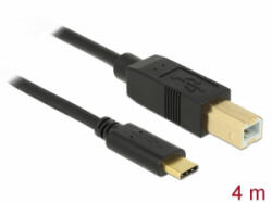 Delock USB 2.0 kábel Type-C a B-típusú 4 m (83667) (83667) - aqua