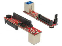 Delock Sebességű SATA 6 Gb/s-átalakító > B típusú USB 3.0-s csatlakozóhüvely (62652) - aqua