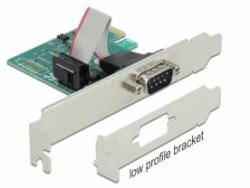 Delock PCI Express Kártya > 1 x RS-232 soros csatlakozó (90006) (90006) - aqua