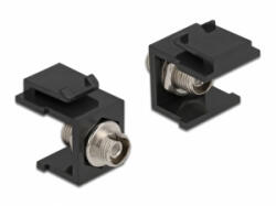 Delock Keystone modul, FC Simplex hüvely > hüvely fekete (86851) (86851) - aqua
