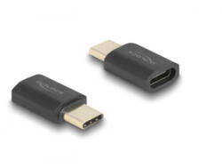 Delock USB Adapter 40 Gbps USB Type-C PD 3.1 240 W csatlakozódugóval - csatlakozóhüvellyel, portkímélővel 8K 60 Hz (60237) (60237)
