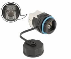 Delock Vízhatlan védőkupakkal ellátott kábel konnektor RJ45 anya - Cat. 6A LSA (86699) (86699)
