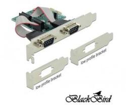 BLACKBIRD PCI-E Bővítőkártya 2x Soros RS-232 port