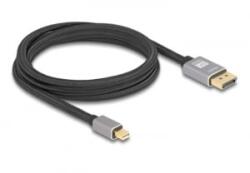 Delock Mini DisplayPort - DisplayPort-kábel 8K 60 Hz 2 m szürke fém retesz nélküli (81092)