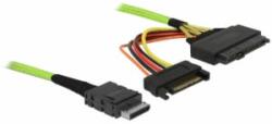 Delock kábel OCuLink PCIe SFF-8611 - U. 2 SFF-8639 1 m (85756) - aqua