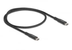 Delock USB 20 Gbps kábel USB Type-C apa - apa PD 3.0 100 W E-Marker 0, 5 m fekete fém (80023)