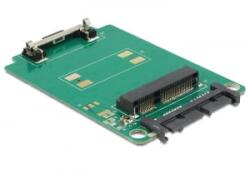 Delock Micro SATA 16 Pin > mSATA teljes méret konverter (62520) - aqua