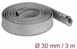 Delock Befont karmantyú zipzáras szorítóval hőállóság egészen 3 m x 30 mm-es szürke (20837) - aqua