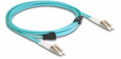 Delock Optikai kábel fém megerősítéssel LC Duplex - LC Duplex Multi-mód OM3 3 m (87909) (87909)