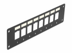 Delock Keystone patch panel 8 süllyesztett porttal (86597) (86597)