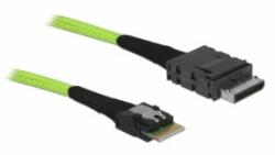 Delock Kábel OCuLink PCIe SFF-8611 > Slim SAS SFF-8654, 0, 5 m (85801) - aqua