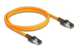 Delock RJ45 hálózati kábel USB Type-C porttal megtalálási, önazonosítási funkcióval Cat. 6A S/FTP 1 m narancssárga (80405)