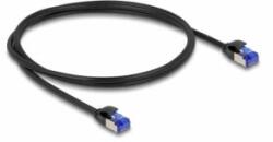 Delock RJ45 hálózati kábel Cat. 6A S/FTP vékony 1 m fekete (80227) (80227)
