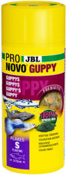  JBL 2x250ml JBL ProNovo Guppy Flakes S lemezes haltáp