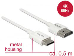 Delock Kábel Nagysebességű HDMI Ethernettel - HDMI-A-csatlakozódugó > HDMI Mini-C-csatlakozódugó, 3D (85141) - aqua