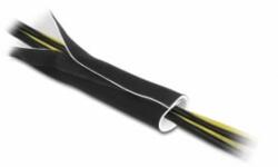Delock Hajlékony neoprén kábel borító tépőzáras rögzítővel 3 m x 135 mm fekete / fehér (20865) (20865)
