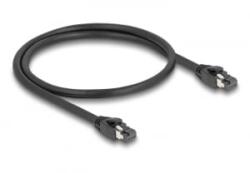 Delock RJ45 hálózati kábel Cat. 8.1 S/FTP 50 cm akár 40 Gbps fekete (80232)