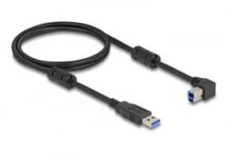 Delock USB 5 Gbps kábel A-típusú apa - B-típusú apa 90 balra hajlítva 1 m (81100) (81100) - aqua
